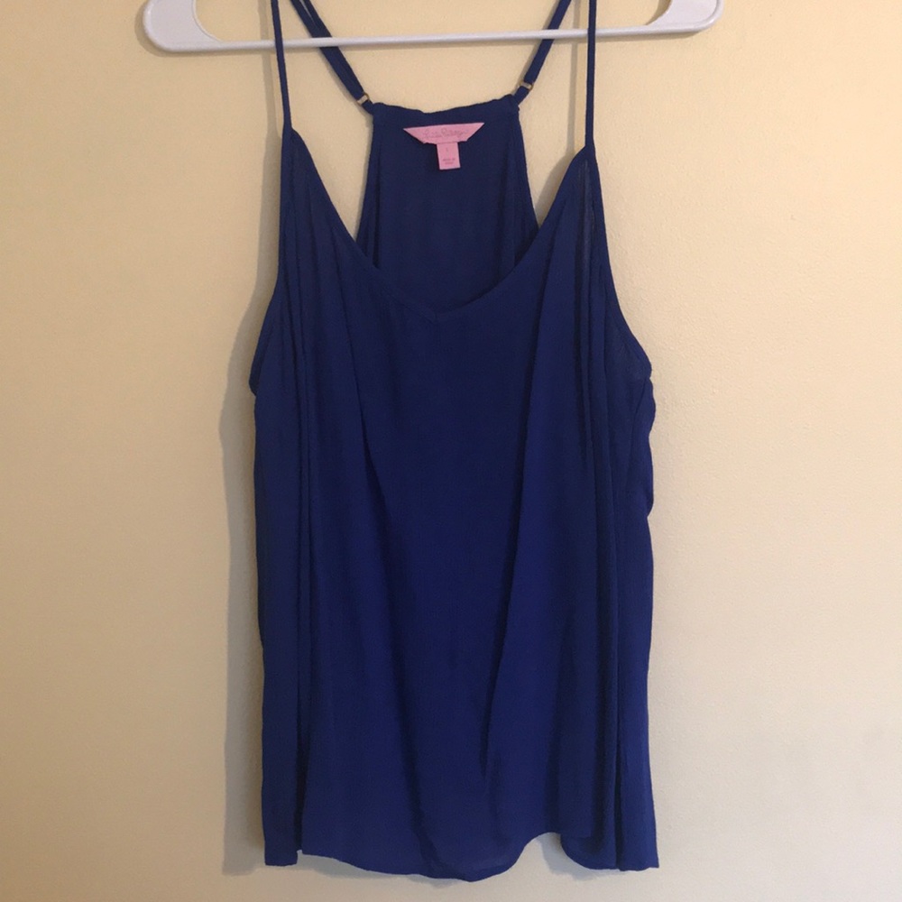 Lilly Pulitzer Blue Tank Top Size L